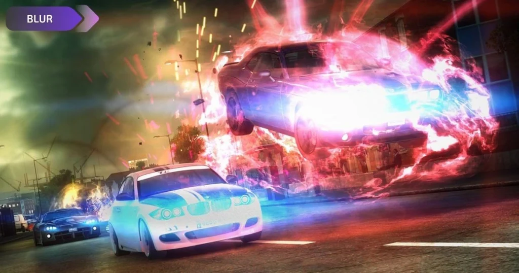 Blur gameplay screenshot on PC, Underrated PC Games Are Better Than GTA, BLUR Racing game download for PC free, Scenescoop, Multiplayer Racing Game like NFS Most Wanted