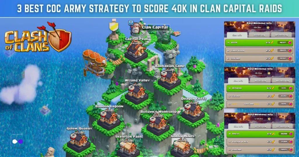 3 Best Clan Capital Raid Army Strategy in Clash of Clans