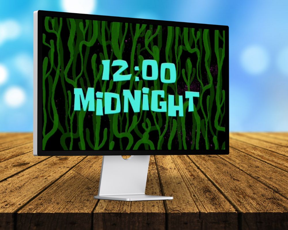 12 Am Midnight, Twelve O'clock Midnight, Laugh Out Loud with 90 SpongeBob Timecards, Farc4y Gaming, Scenescoop Blog, SpongeBob Meme Templates All Timecards in Narrator's Voice Free Download, SpongeBob Wallpaper Full HD for Desktop, SpongeBob Ultra HD live wallpaper, Mini Transitions Clip for Funny Videos Editing, SpongeBob Timecard Clips