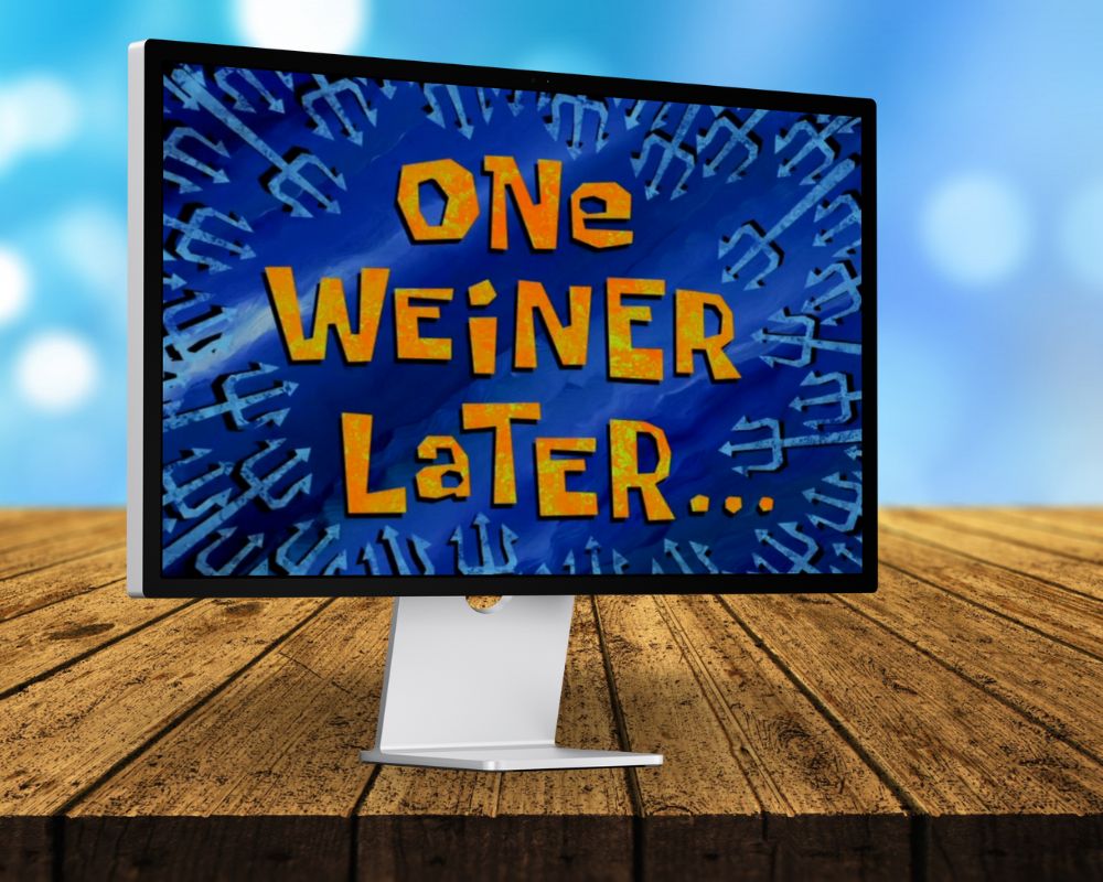 One Weiner Later, Laugh Out Loud with 90 SpongeBob Timecards, Farc4y Gaming, Scenescoop Blog, SpongeBob Meme Templates All Timecards in Narrator's Voice Free Download, SpongeBob Wallpaper Full HD for Desktop, SpongeBob Ultra HD live wallpaper, Mini Transitions Clip for Funny Videos Editing, SpongeBob Timecard Clips