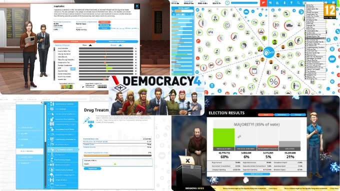 Democracy 4 - Role playing Strategy Video game for PC under 1GB, Best Strategy Games for PC Under 1GB, Scenescoop