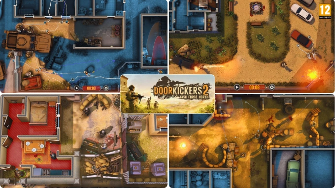 Door Kickers 2: Task Force North Indie Simulation Strategy Game for PC, Best Strategy Games for PC Under 1GB, tactical shooter strategy based pc game, Survival Strategy based game for PC, Scenescoop, Online Co-op multiplayer PC game under 1GB, Low specs PC game