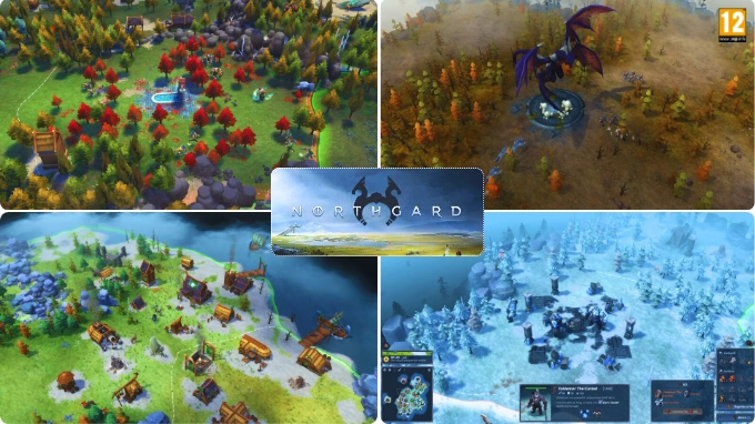 Northgard - Indie Simulation RTS Strategy Game for PC, Best Strategy Games for PC Under 1GB, base building type pc game, Survival Strategy based game for PC, Scenescoop, City Builder Type PC game