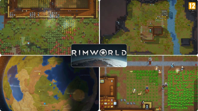 Rimworld - Indie Simulation RTS Strategy Game for PC, Best Strategy Games for PC Under 1GB, sci-fi colony sim, base building type pc game, Survival Strategy based game for PC, Scenescoop