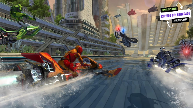 Riptide GP Renegade - A Hydro Jet Racing Game for PC under 1GB to Download and Install, Single player and Multiplayer Racing Game