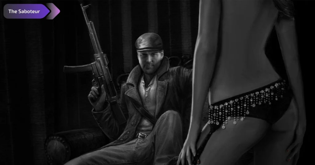 Free Download The Saboteur Game without dedicated graphic card, best Nazi themed storyline game from the noughties with black and white gameplay graphics