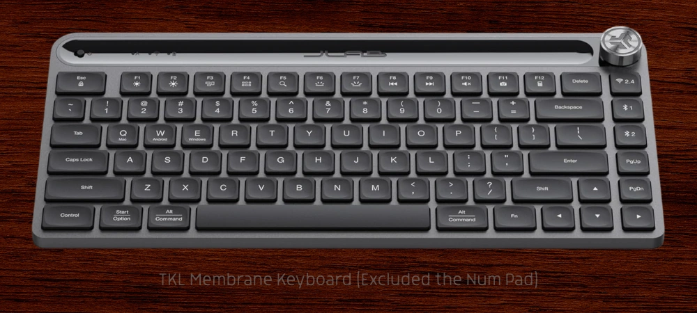 Image of a Tenkeyless (TKL) Membrane Keyboard (Excluded the Num Pad)